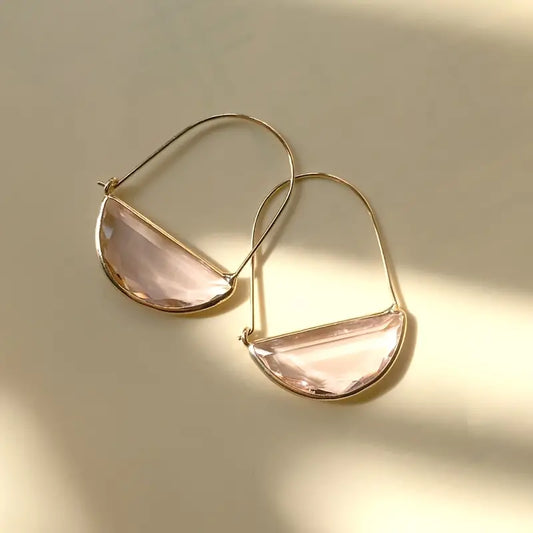 Pink Gold Earrings