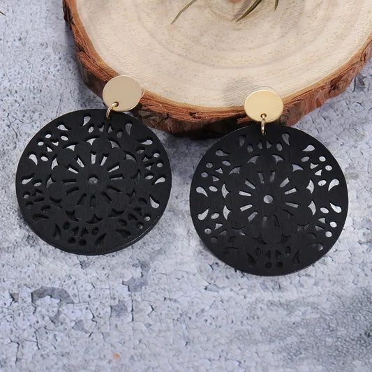 Black and Gold Earrings