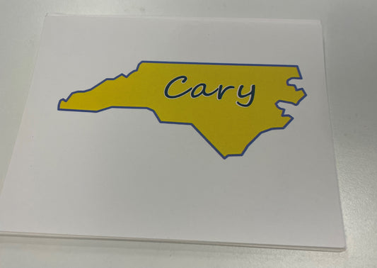 Cary Yellow Postcard