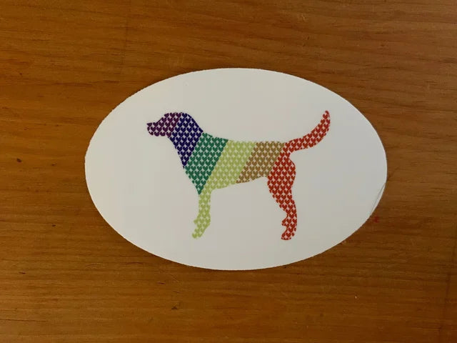 Rainbow Dog Sticker