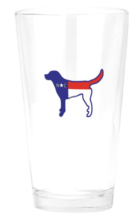 NC Dog Pint glass