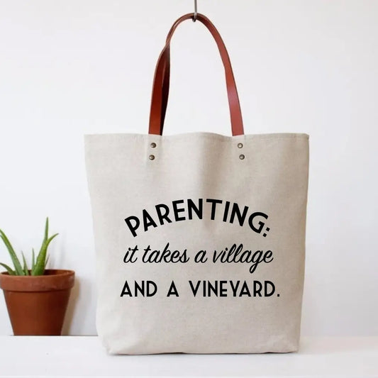 Parenting Quote Tote Bag