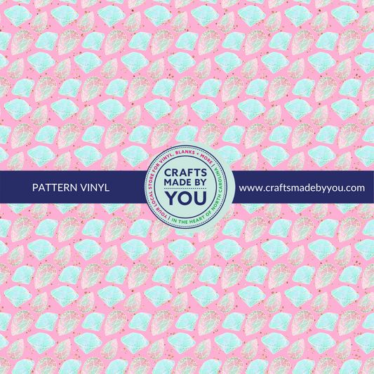 12" x 12" Pattern Adhesive Vinyl- Diamonds & Gems