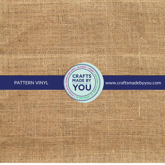 12" x 12" Pattern Adhesive Vinyl- Burlap