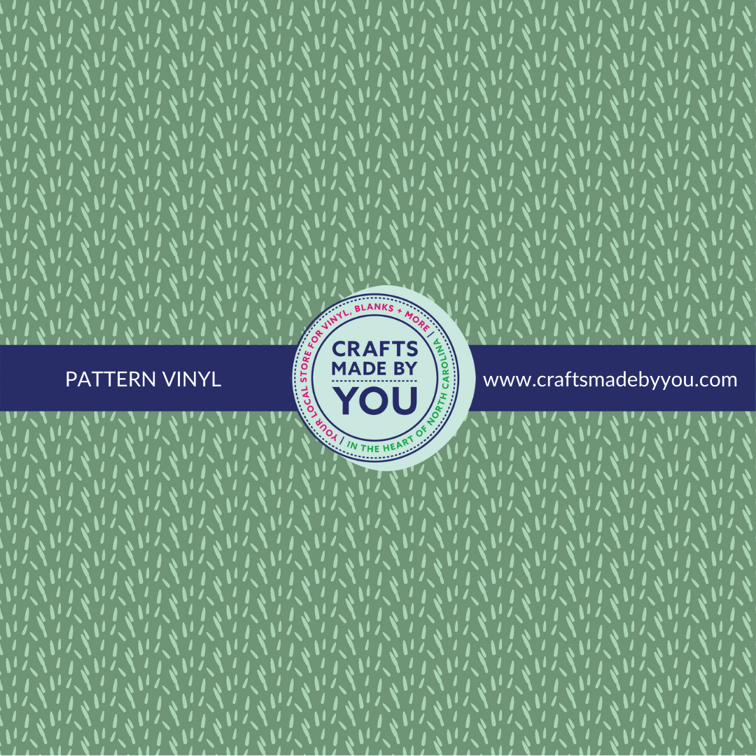 12" x 12" Pattern Adhesive Vinyl- Mint & Sage Pattern