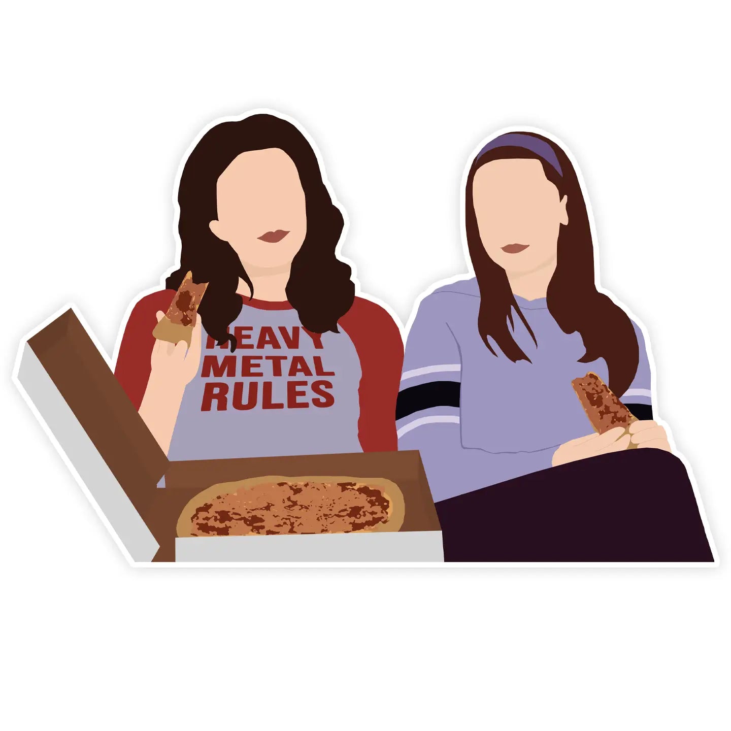 Lorelai & Rory Sticker Sticker