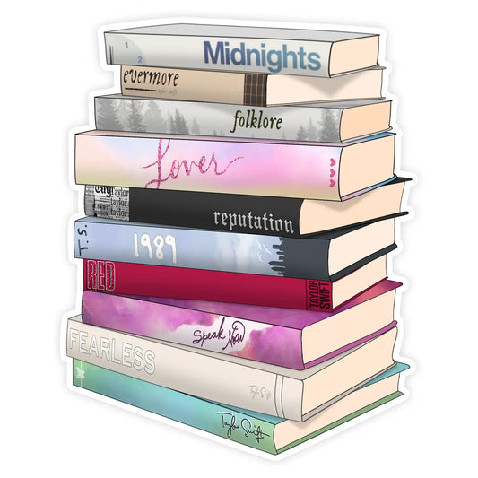 Taylor Swift Albums as Books Sticker Sticker