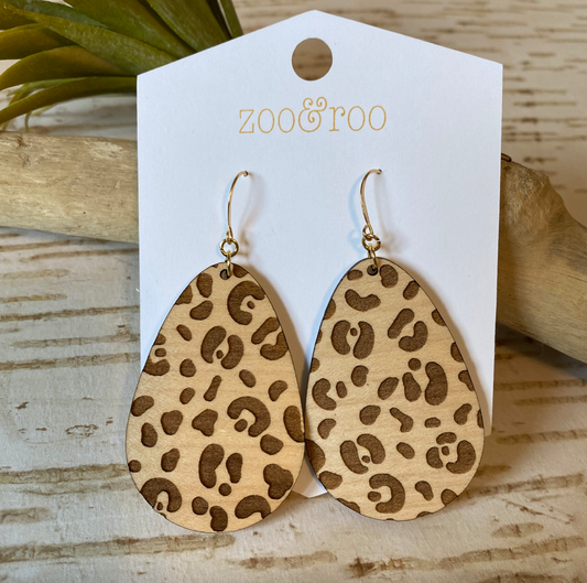 Running Wild Wood Earrings