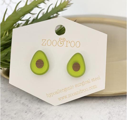 Avocado Studs Earrings