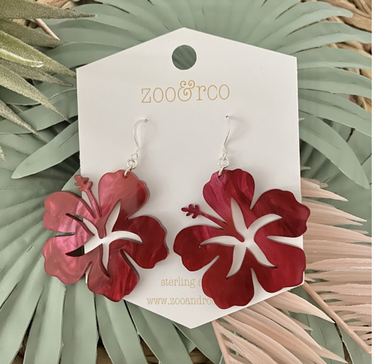 Hibiscus Earrings