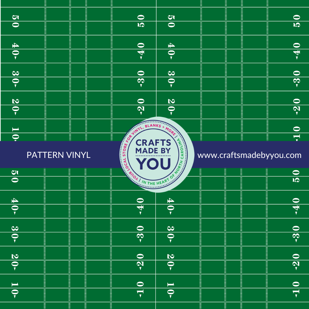 12" x 12" Pattern Adhesive Vinyl - Football Field