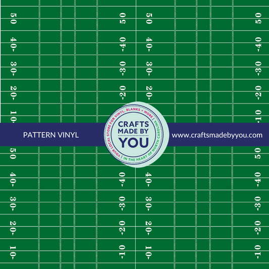 12" x 12" Pattern Adhesive Vinyl - Football Field