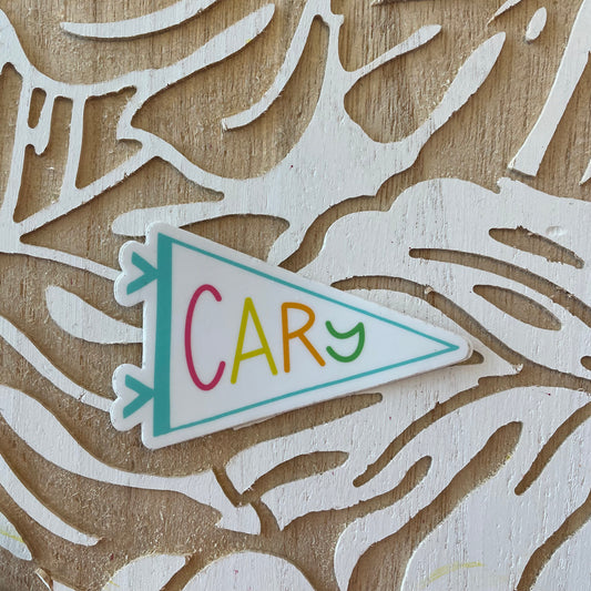 Cary Pennant Decal - Teal